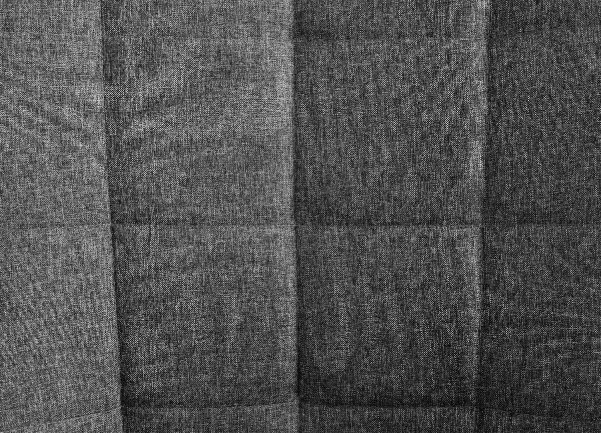 Fauteuil Tissu Gris et Pieds Bois