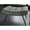 Fauteuil Scandinave en velours vert foncé