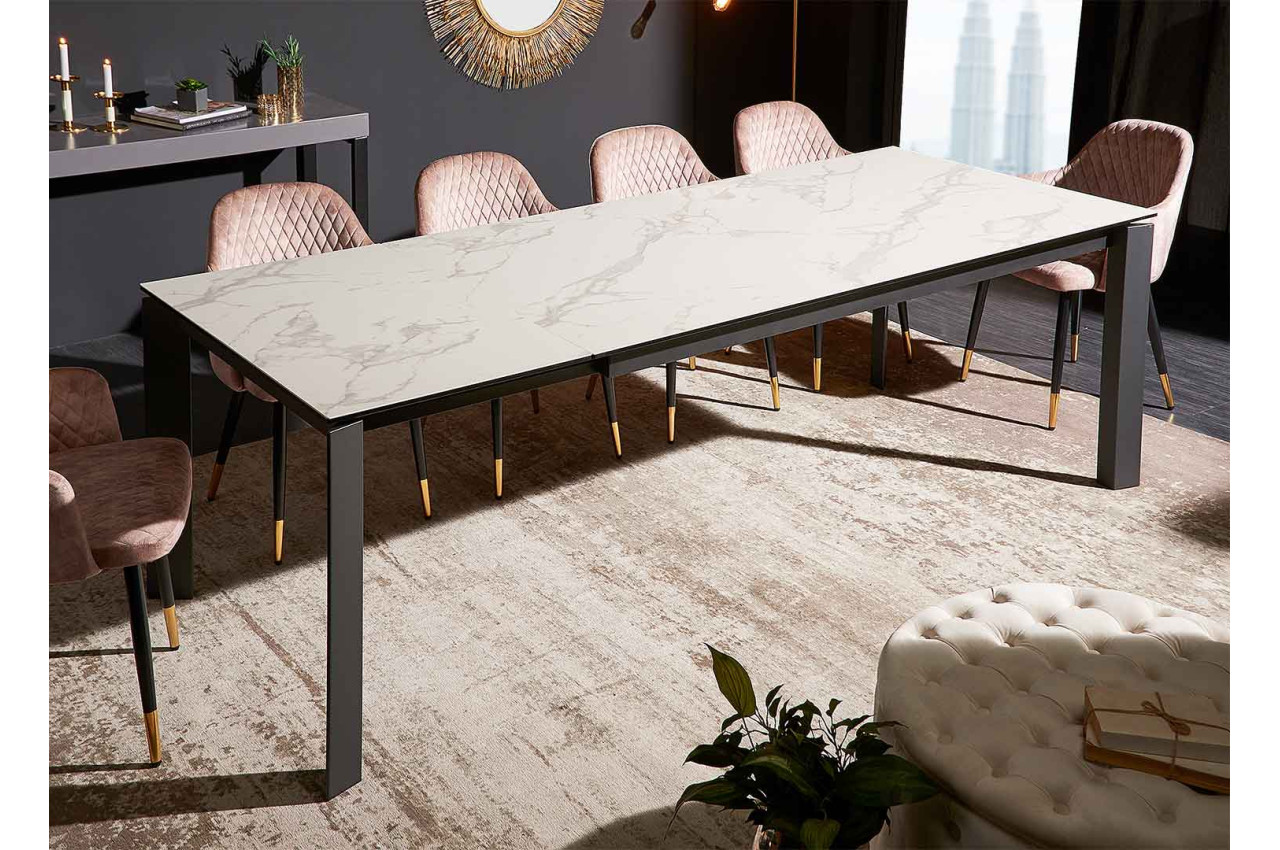 Table extensible en céramique 180-240 cm pour salle à manger