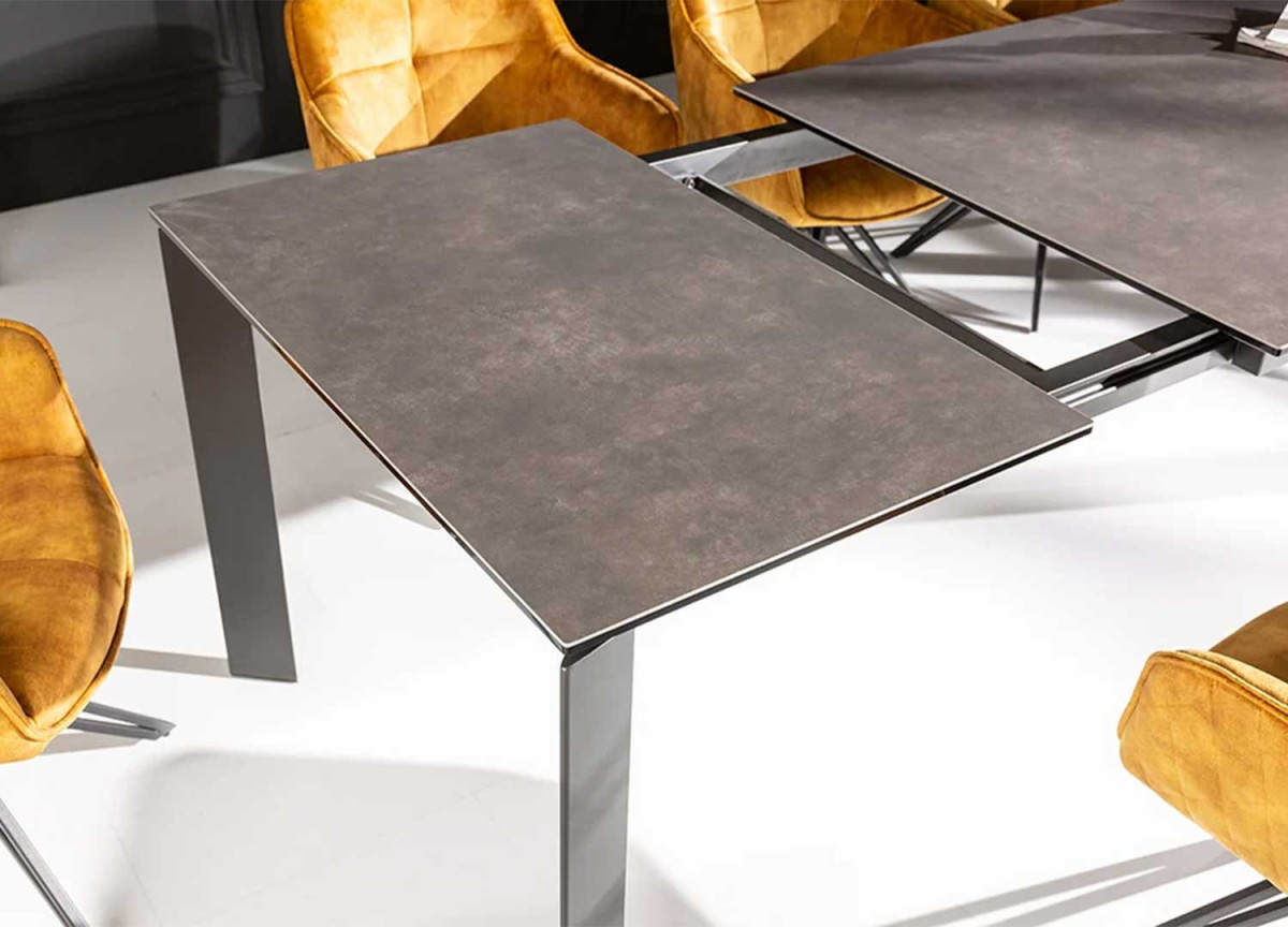 Table à manger extensible en céramique 180-240 cm