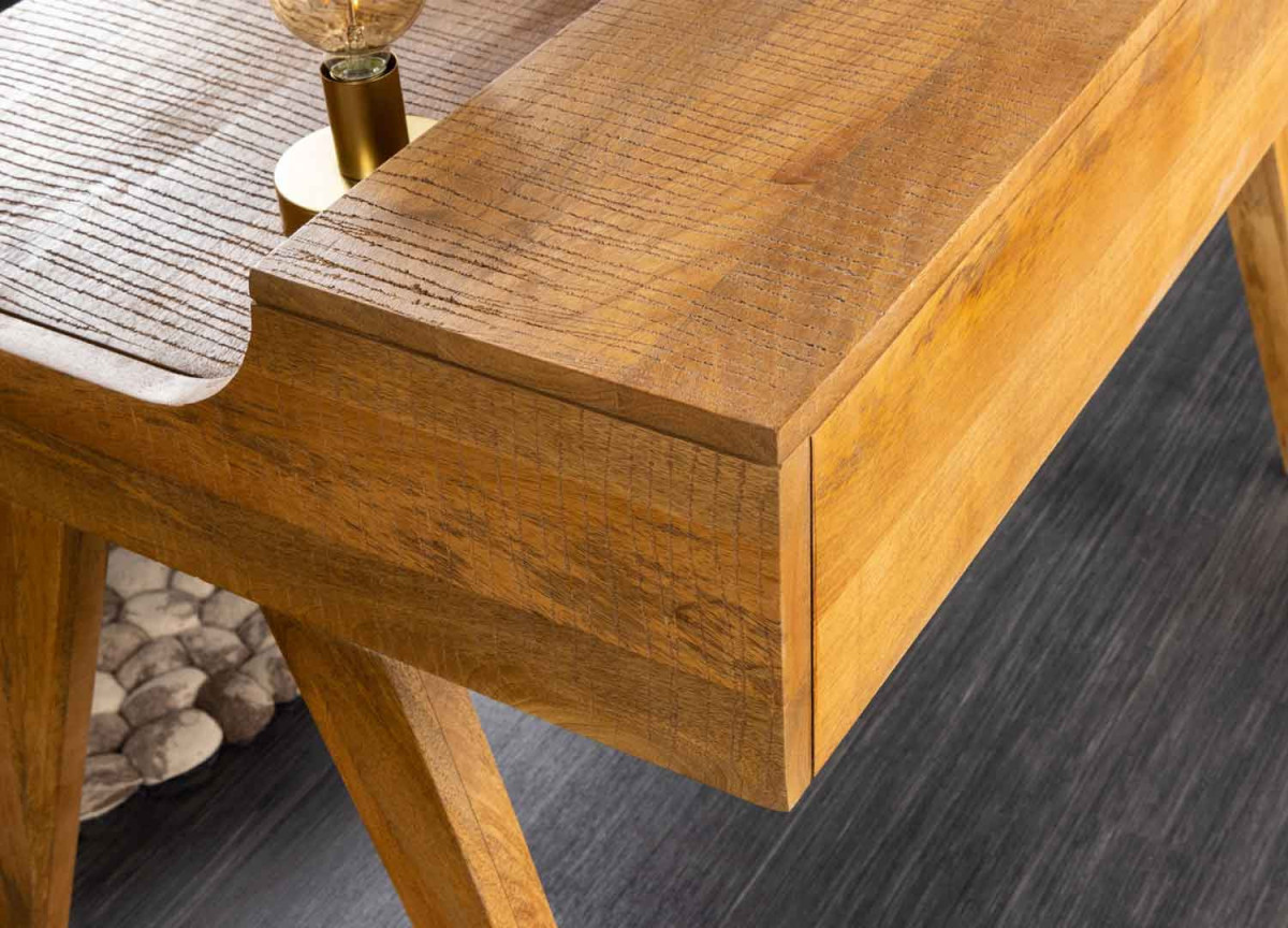 Bureau Secrétaire avec Rangement en Bois Massif