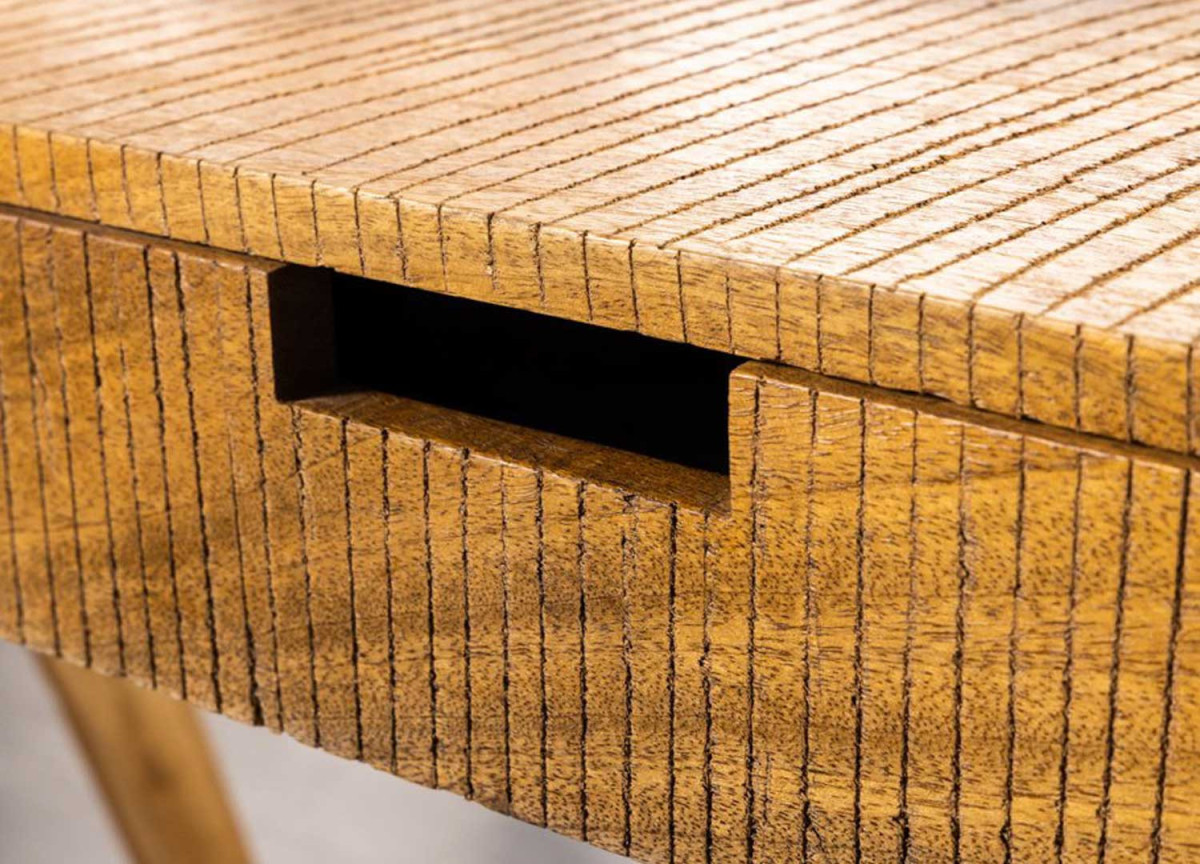 Bureau Secrétaire avec Rangement en Bois Massif
