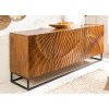 Buffet 4 portes design en bois massif 177 cm