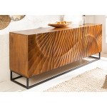 Buffet en bois de manguier et métal noir