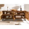 Buffet 4 portes design en bois massif 177 cm