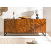 Buffet 4 portes design en bois massif 177 cm