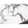 Table basse en verre marbre blanc 110 cm