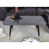 Table basse en verre marbre anthracite 110 cm