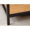 Table console en bois et métal