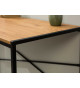 Table bureau en bois et métal