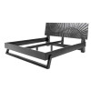 Lit 2 places adulte 180x200 en bois de manguier noir