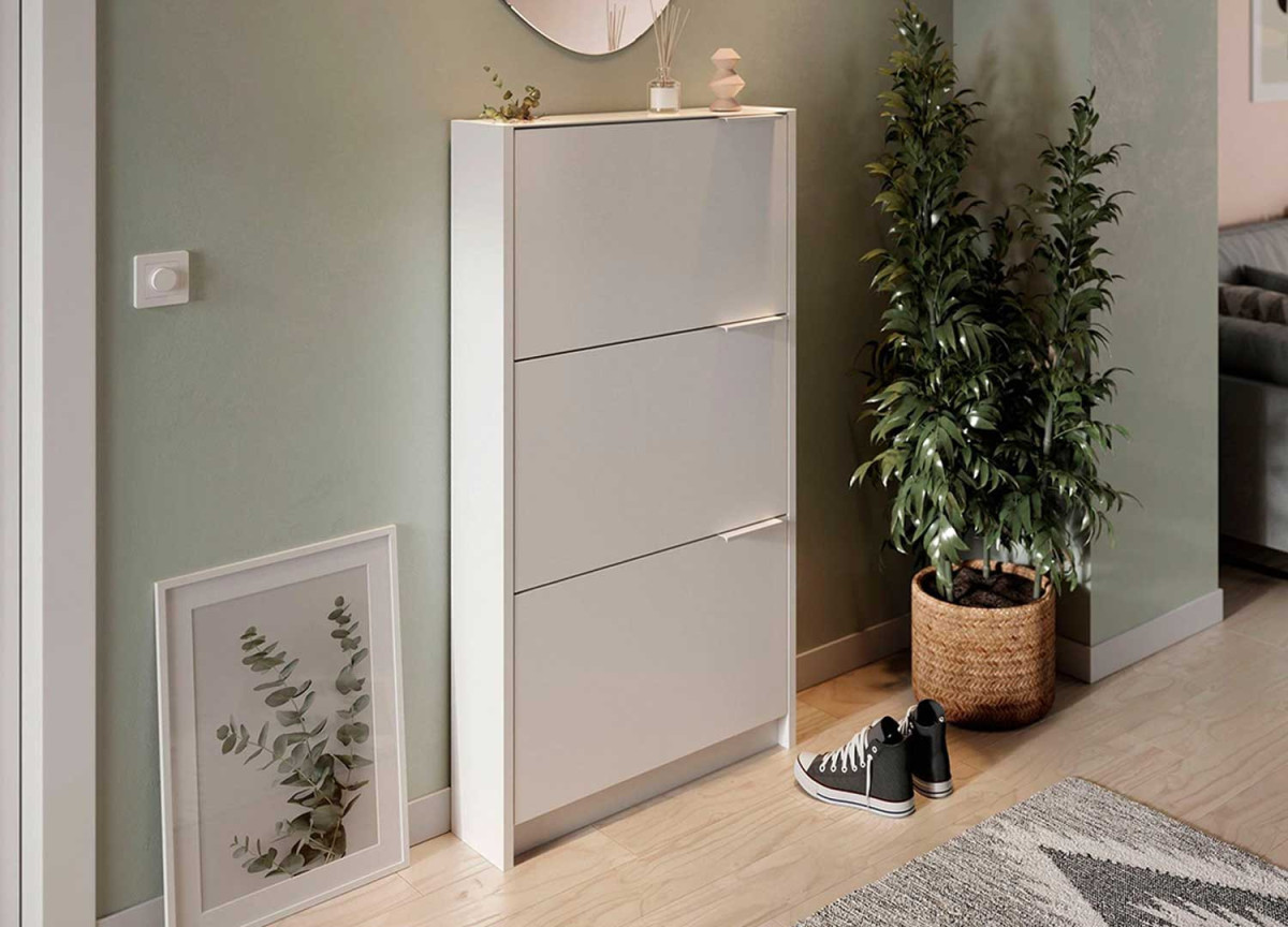 Meuble a Chaussure Entree Bois,Rangement Chaussure,Armoire Chaussure,Porte  Chaussures,Étagère Chaussure à 3 Niveaux,Simple et Moderne,pour Couloir  d'entrée Vestiaire (Color : Light Walnut Color, Siz : : Cuisine et  Maison