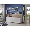 Lit 90x200 escamotable bureau et rangement