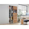 armoire de bureau blanche et bois