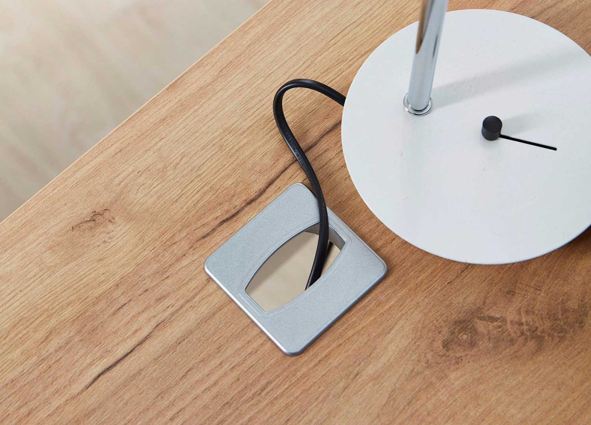 Table de bureau blanc et bois