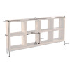 Meuble étagère basse en bois massif 8 casiers
