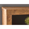 Meuble étagère basse en bois massif 8 casiers