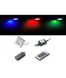 Éclairage LED RGB carré