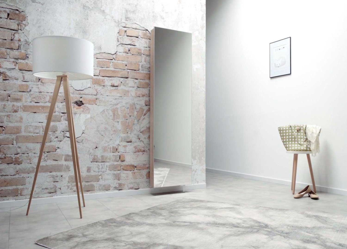 Armoire miroir tournante - Range chaussures