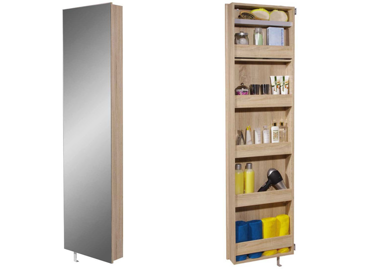 Armoire miroir tournante - Range chaussures