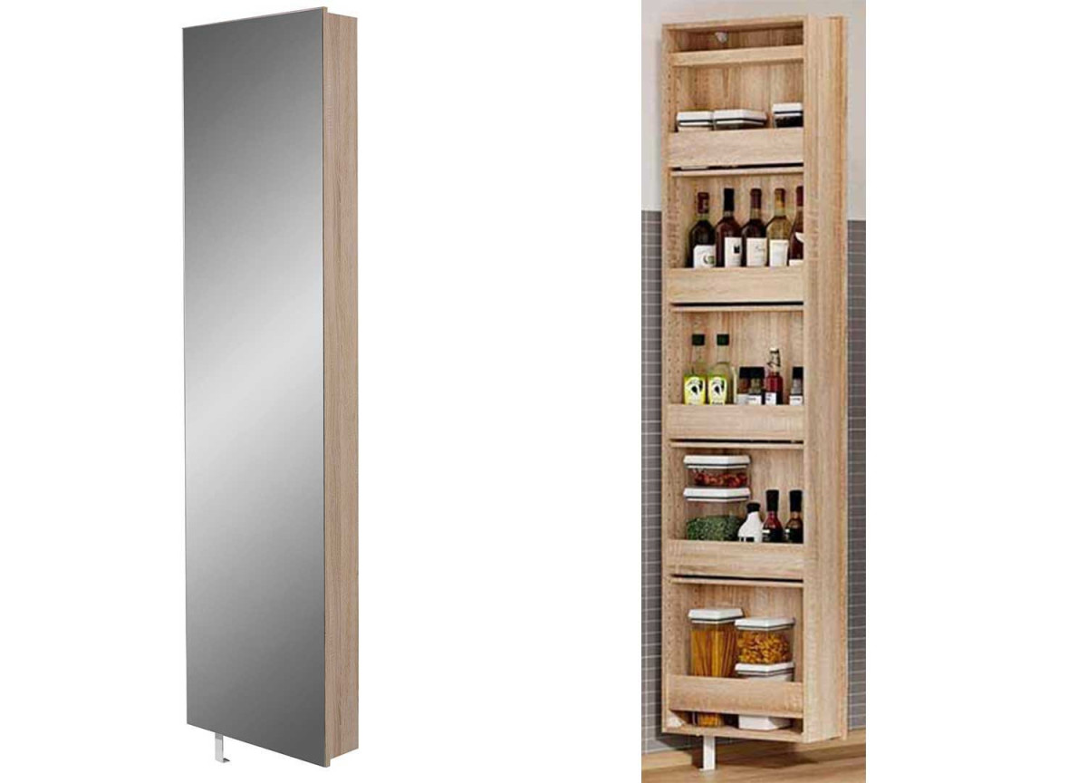 Armoire miroir tournante - Range chaussures
