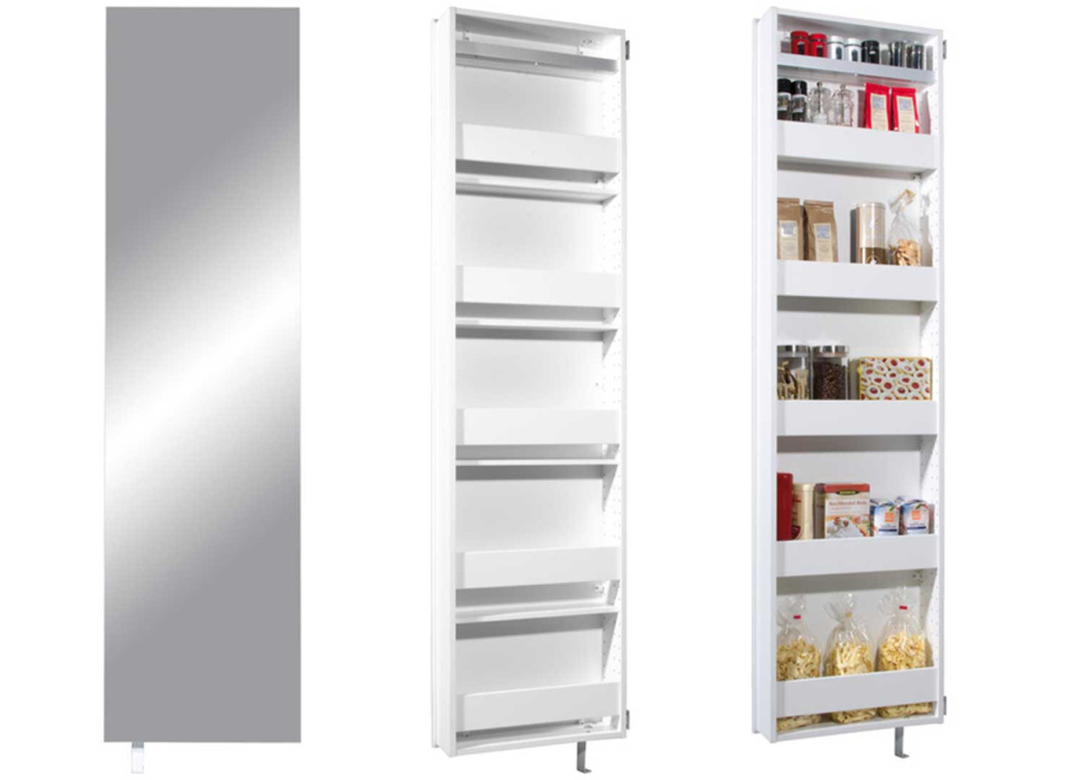 Armoire miroir pivotante - Rangement polyvalent