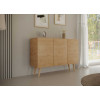 Buffet 3 portes 120 cm scandinave pas cher