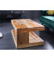 Table basse massive en bois de Sesham