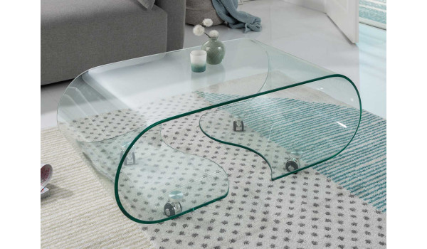 Table basse en verre trempé design