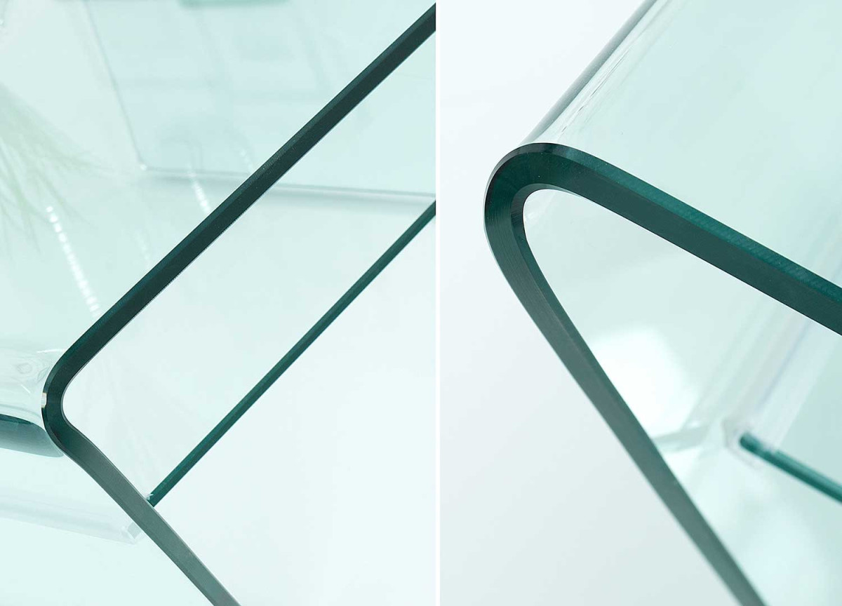 Table Basse Design en Verre Transparent