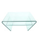Table basse design en verre trempé