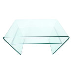 Table basse design en verre trempé