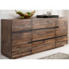 Buffet en bois d'acacia massif ancien