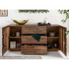 Buffet en bois d'acacia massif ancien