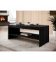 Table basse noire design rectangulaire 120 cm