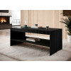 Table basse noire design rectangulaire 120 cm