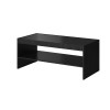 Table basse noire design rectangulaire 120 cm