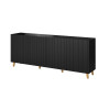 Meuble buffet noir design pas cher 200 cm