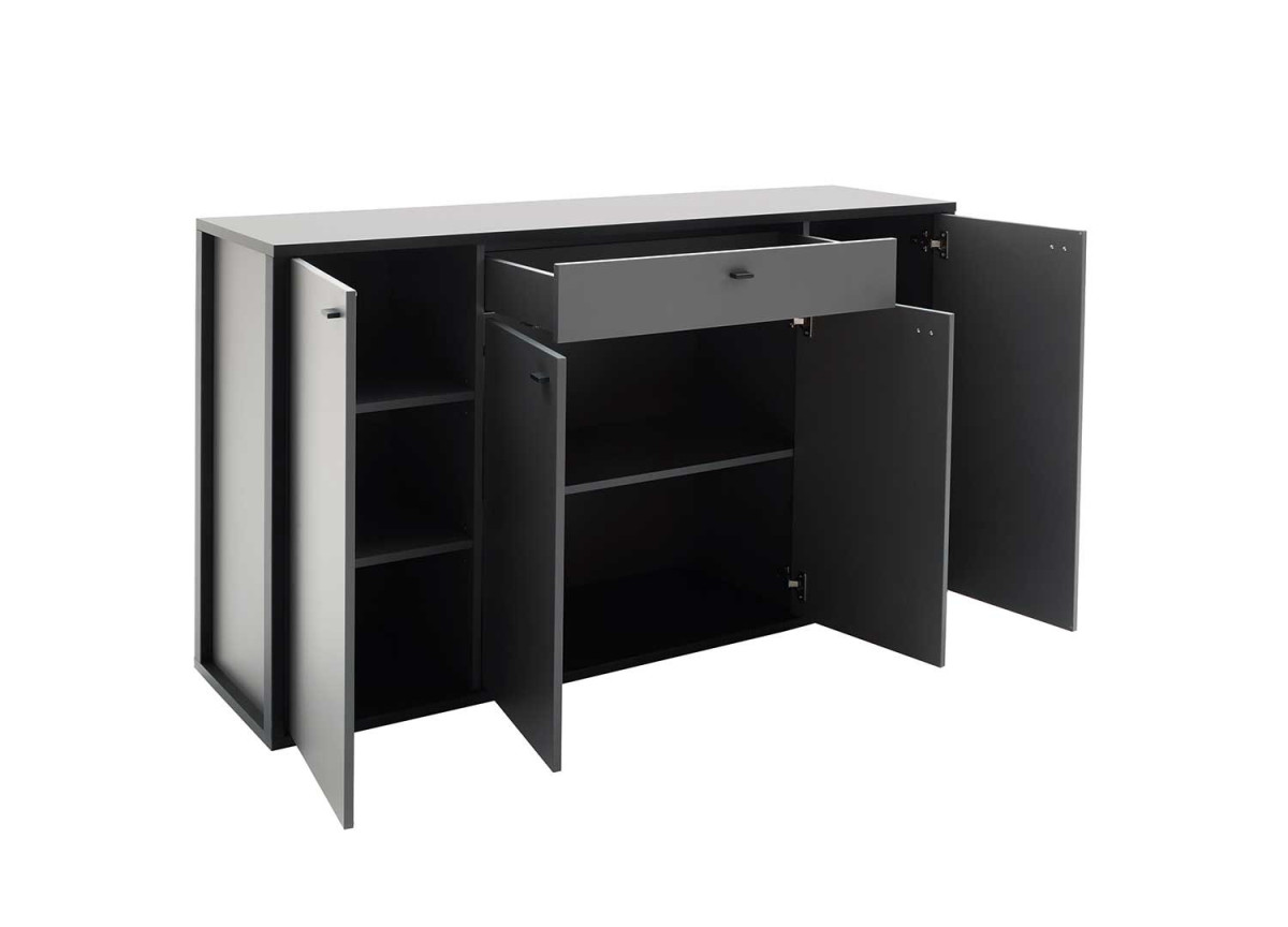 Meuble buffet gris moderne