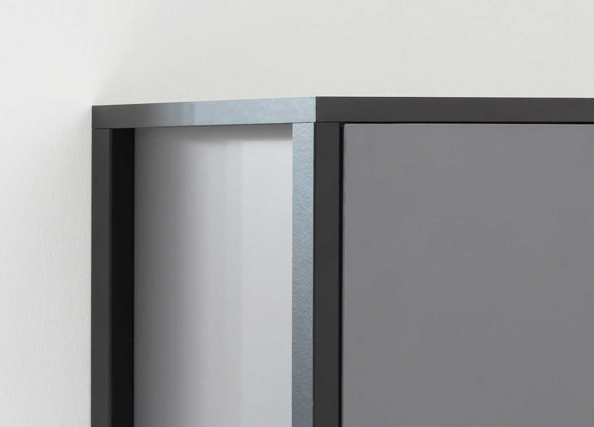 Buffet Moderne Gris 165 cm