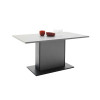 Table de repas grise anthracite moderne 160 cm