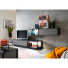 Meuble TV mural gris anthracite moderne