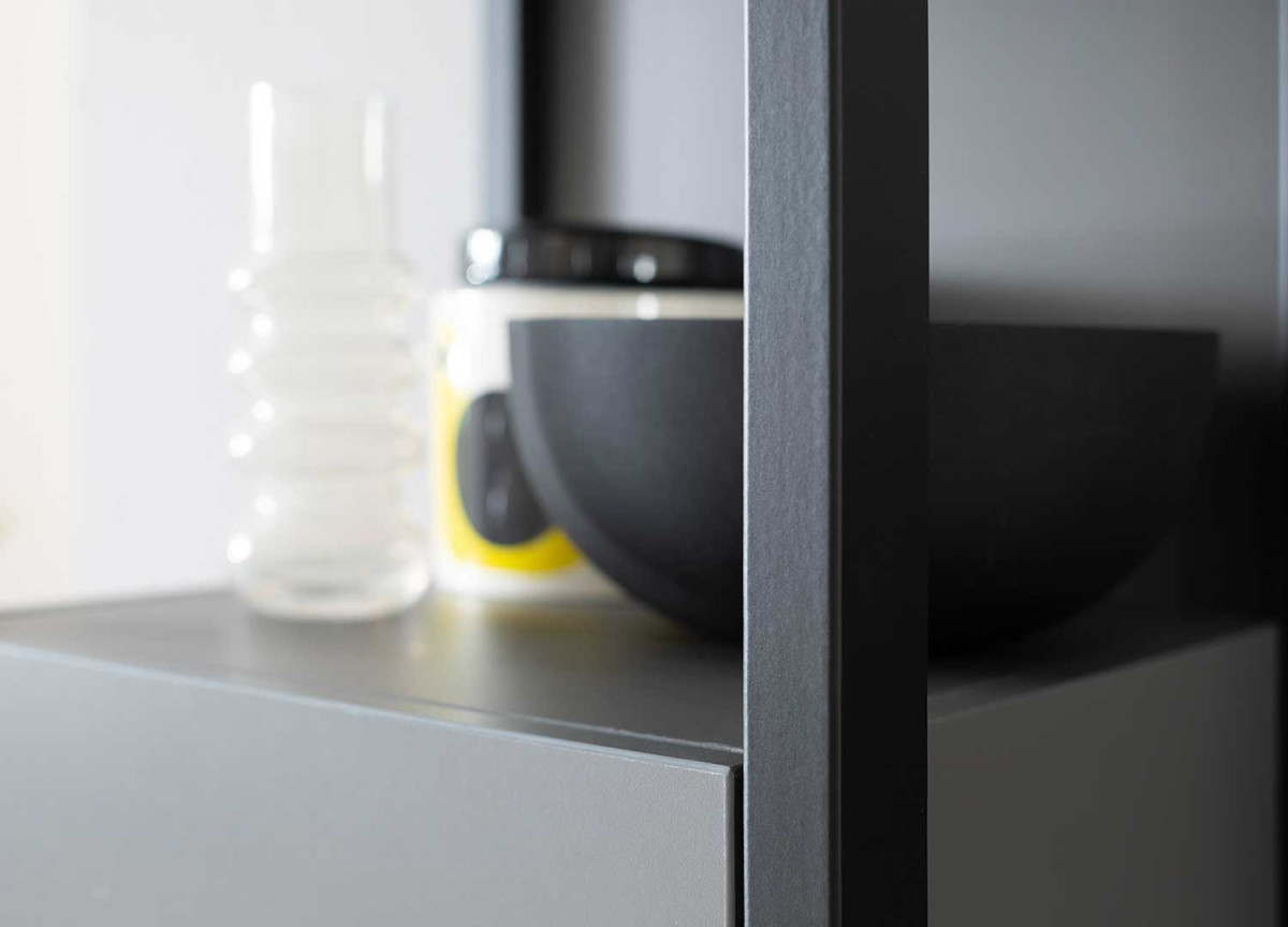 Grand ensemble tv gris anthracite moderne