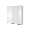 Armoire dressing et rangement blanche 4 portes