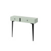 Console murale design vert sauge 2 tiroirs