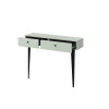 Console murale design vert sauge 2 tiroirs