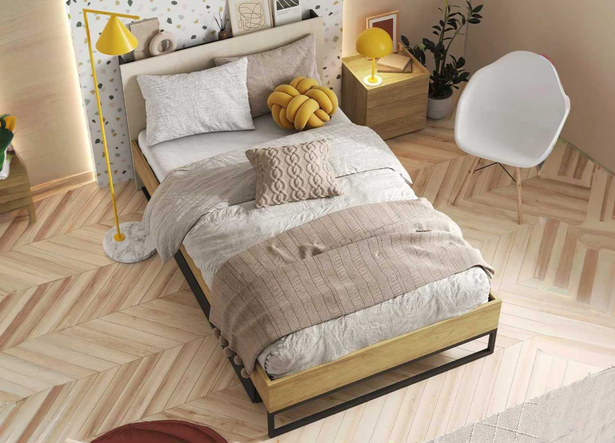 Lit enfant avec tiroir + sommier + matelas