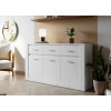 Buffet blanc 3 portes 3 tiroirs 160 cm