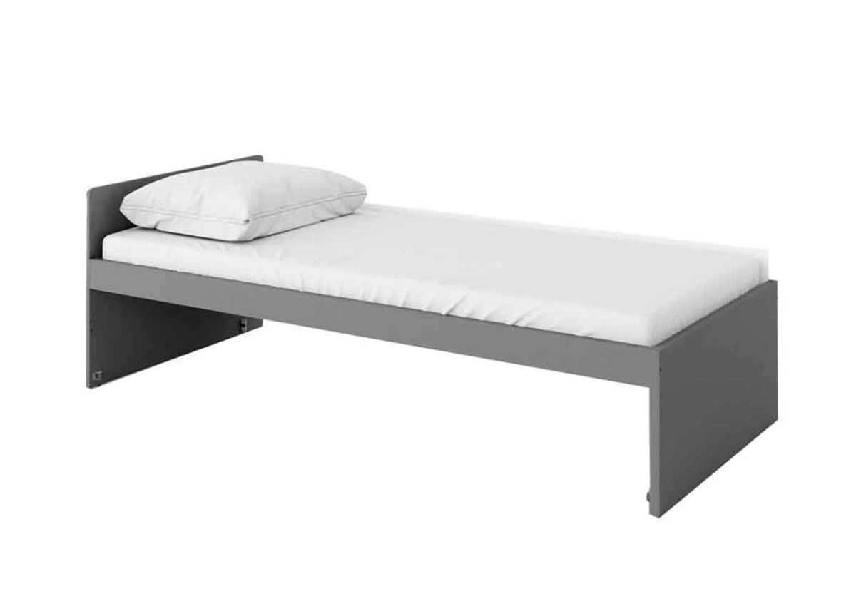 Lit simple 90x200 avec sommier et matelas