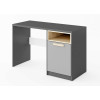 Bureau enfant gris graphite et gris clair